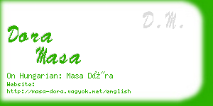 dora masa business card